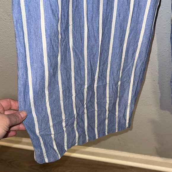 Hem & Thread Navy and White Striped Jumpsuit - Picture 3 of 8